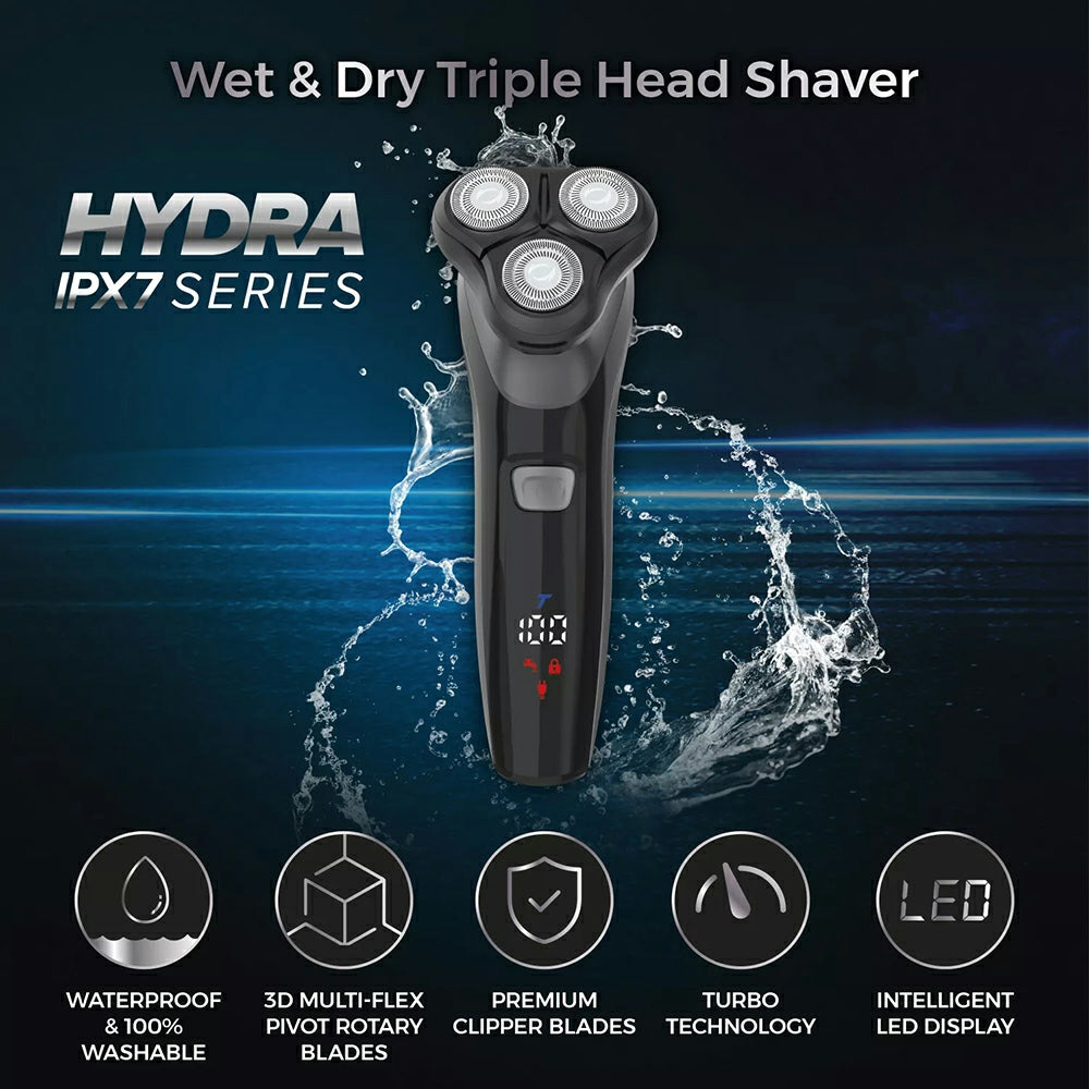 Carmen Professional IPX7 Rotary Shaver - Black | C81209