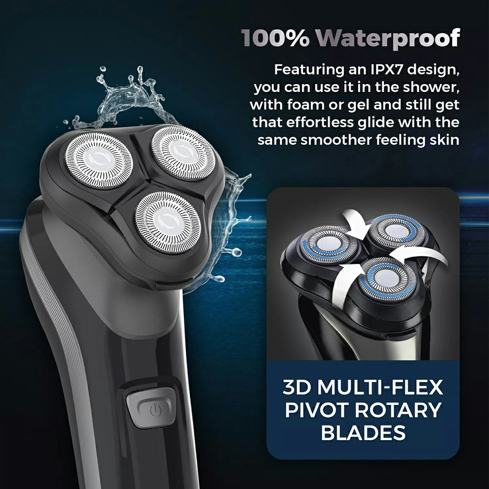 Carmen Professional IPX7 Rotary Shaver - Black | C81209