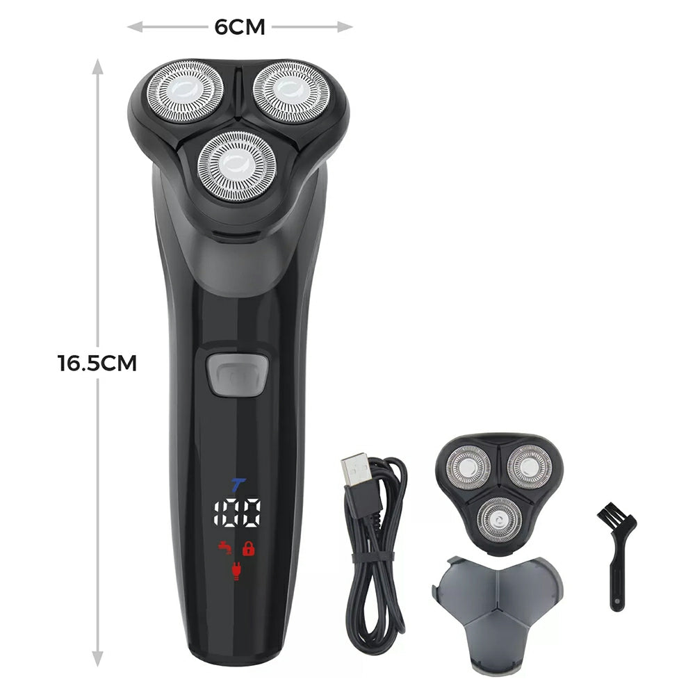 Carmen Professional IPX7 Rotary Shaver - Black | C81209