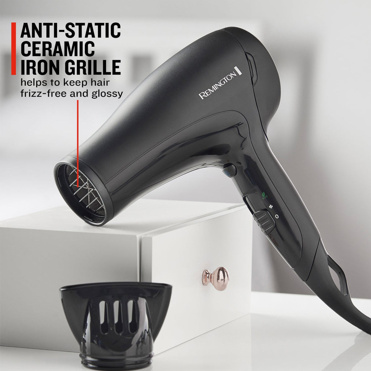 Remington Power Dry 2000W Hair Dryer - Black | D3010