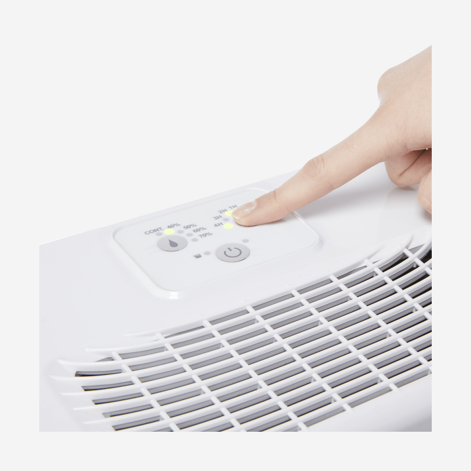 Dimplex 10L Freestanding Dehumidifier - White & Light Grey | EVERDRI10L