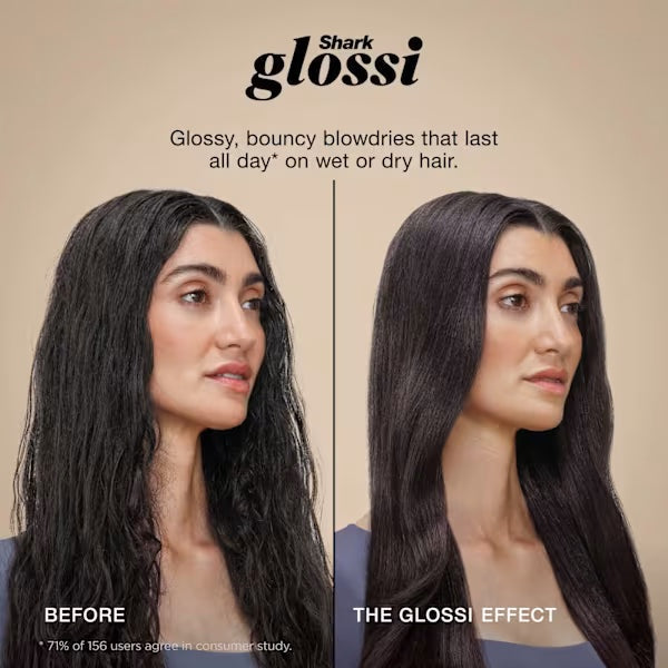 Shark Glossi 2-in-1 Hot Brush and Air Glosser - Lychee | HT302UKPK