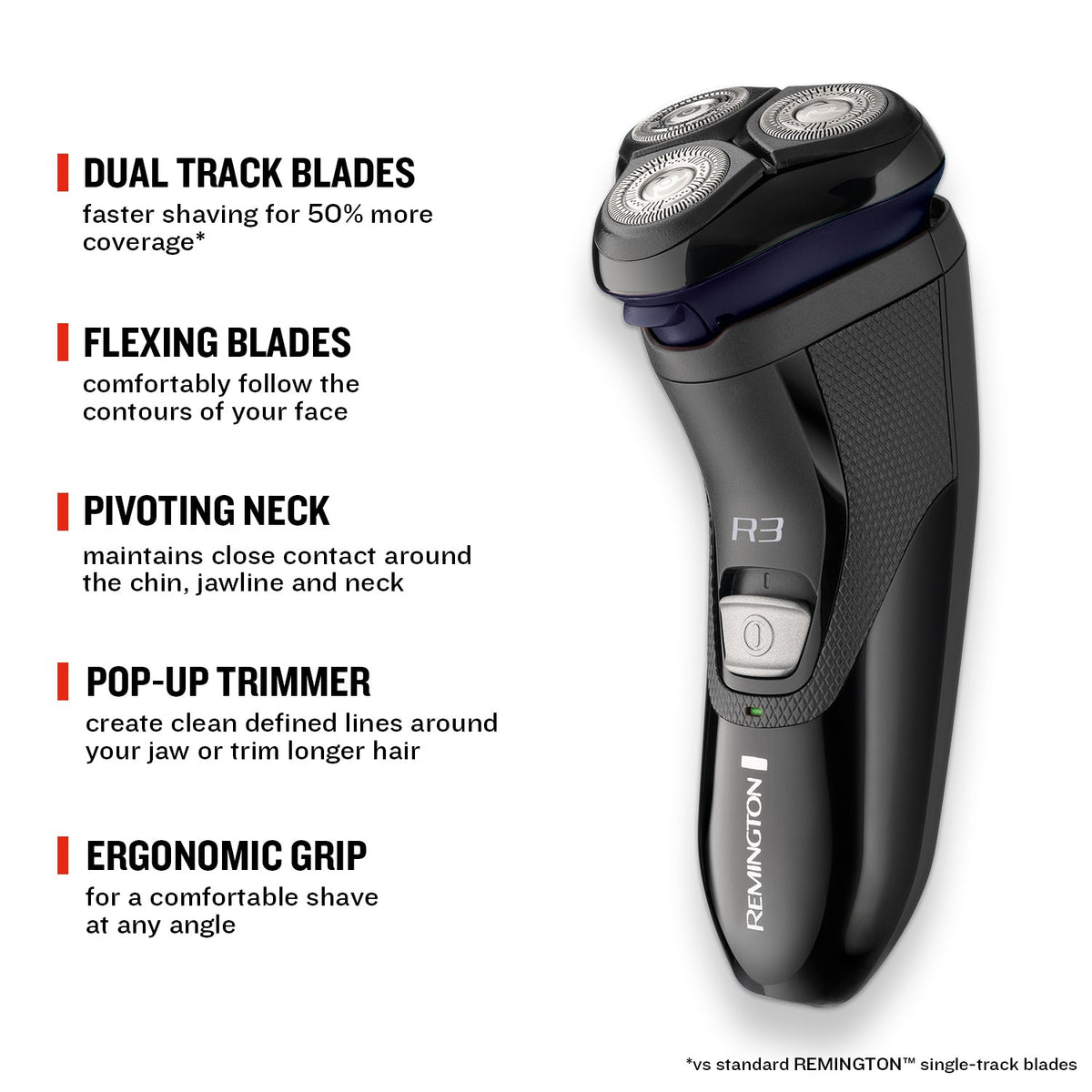 Remington R3 Style Series Rotary Shaver - Black | R30002