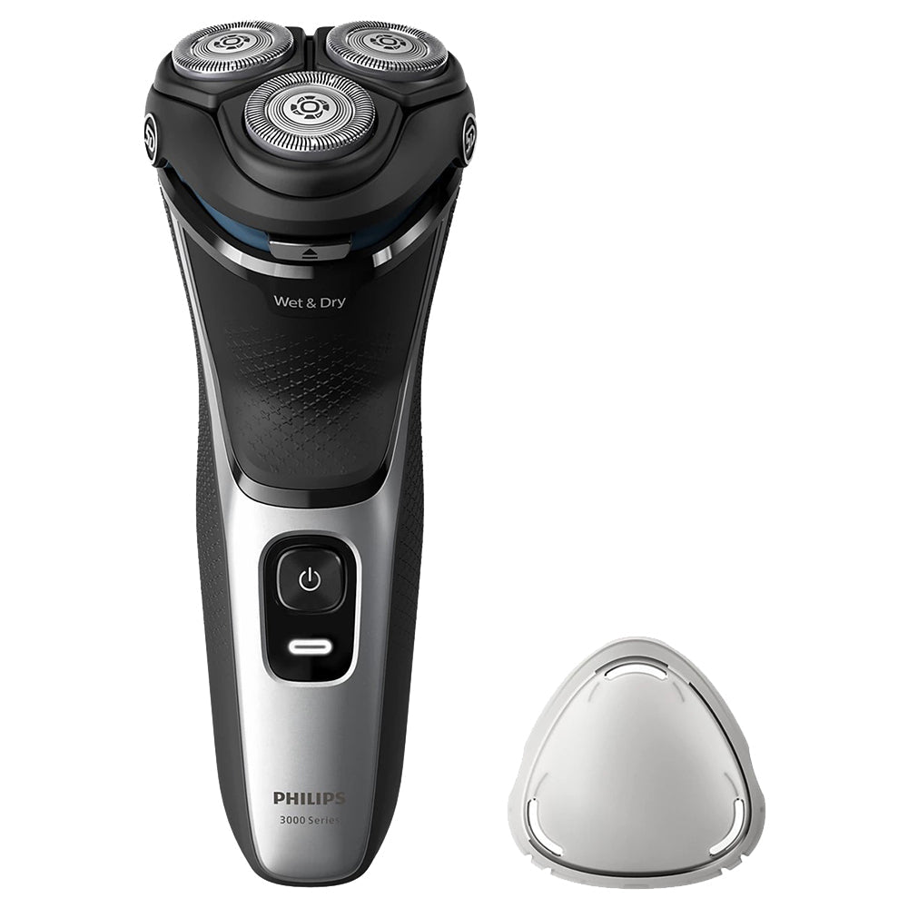 Philips Shaver 3000 Series Wet & Dry Electric Shaver - Bright Silver | S3143/00